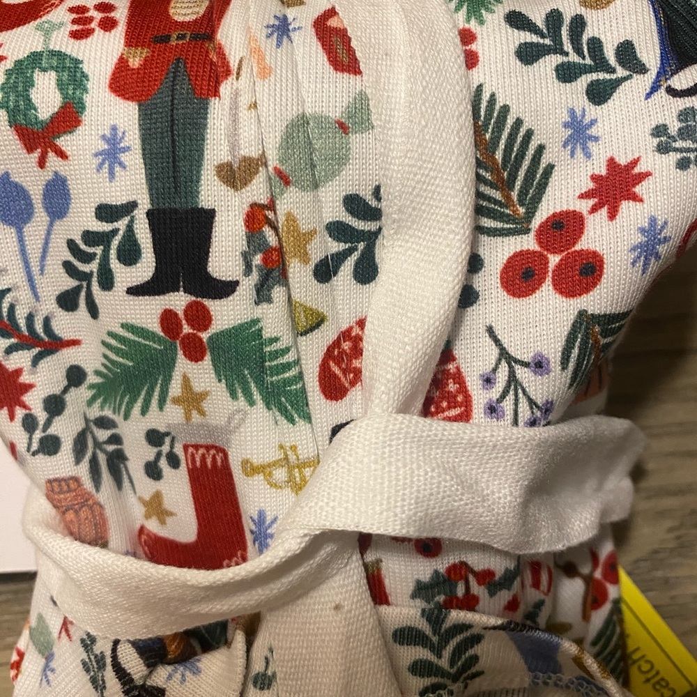 Pottery Barn Kids Holiday Print Pajamas - Red, Green, Blue